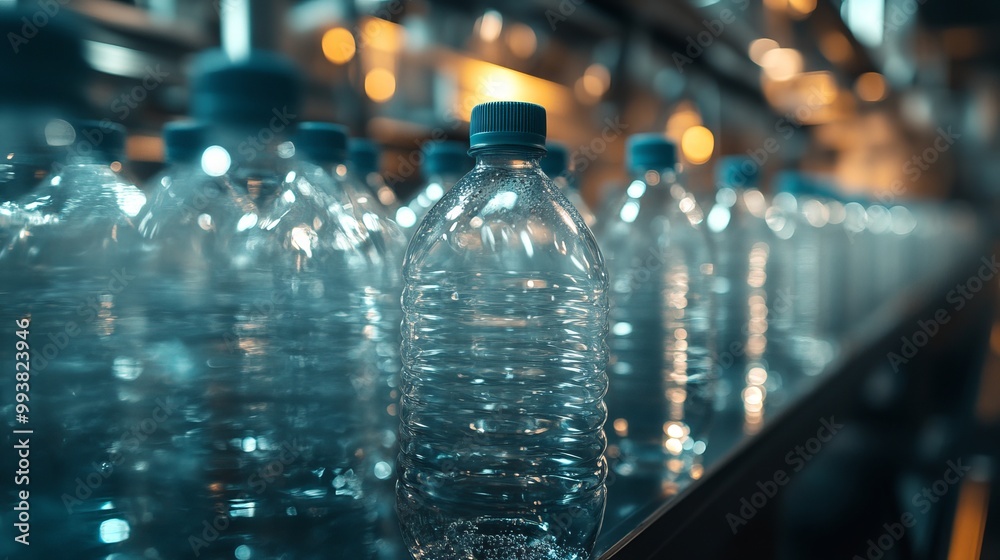 Close-Up of Large Batch of Plastic Bottles Close-Up of Large Batch of Plastic Bottles