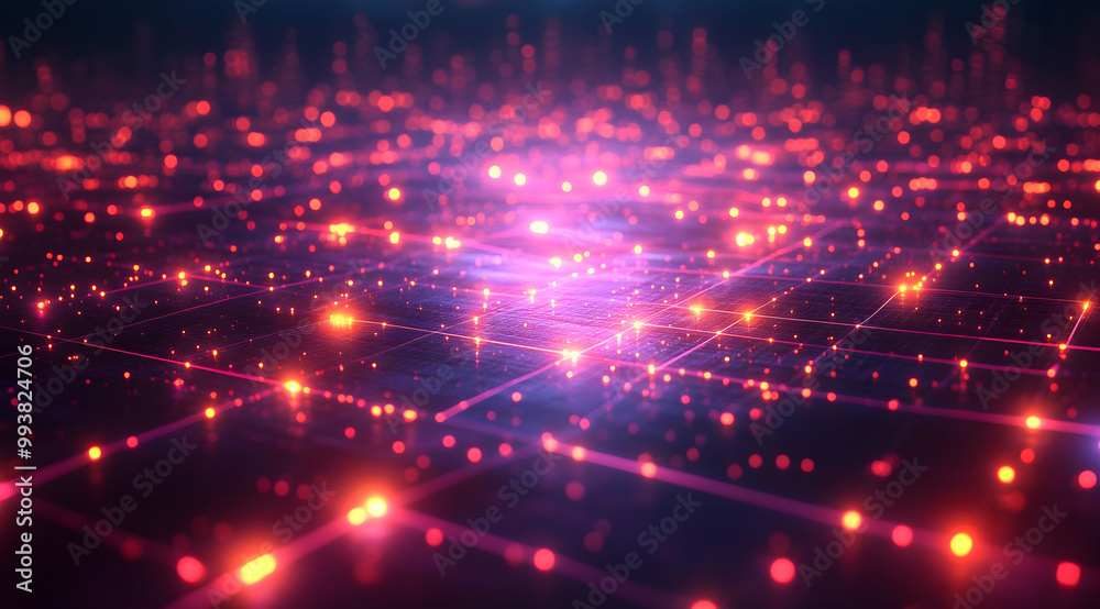 Abstract Red and Purple Glow 3D Background Abstract Red and Purple Glow 3D Background