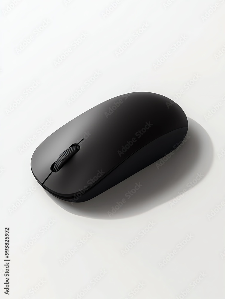 Black wireless computer mouse Black wireless computer mouse
