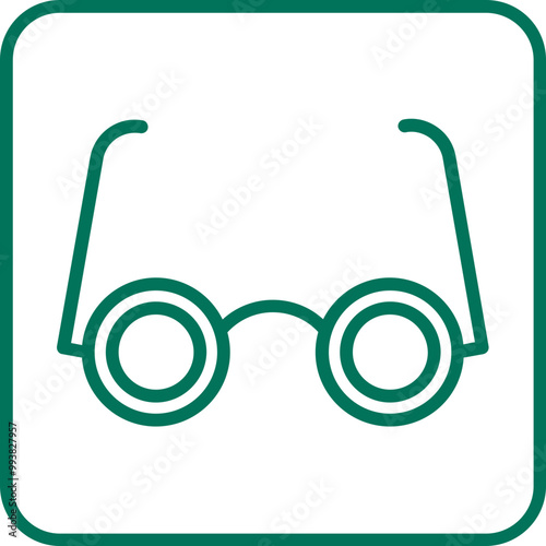 Eyeglasses Vector Icon photo