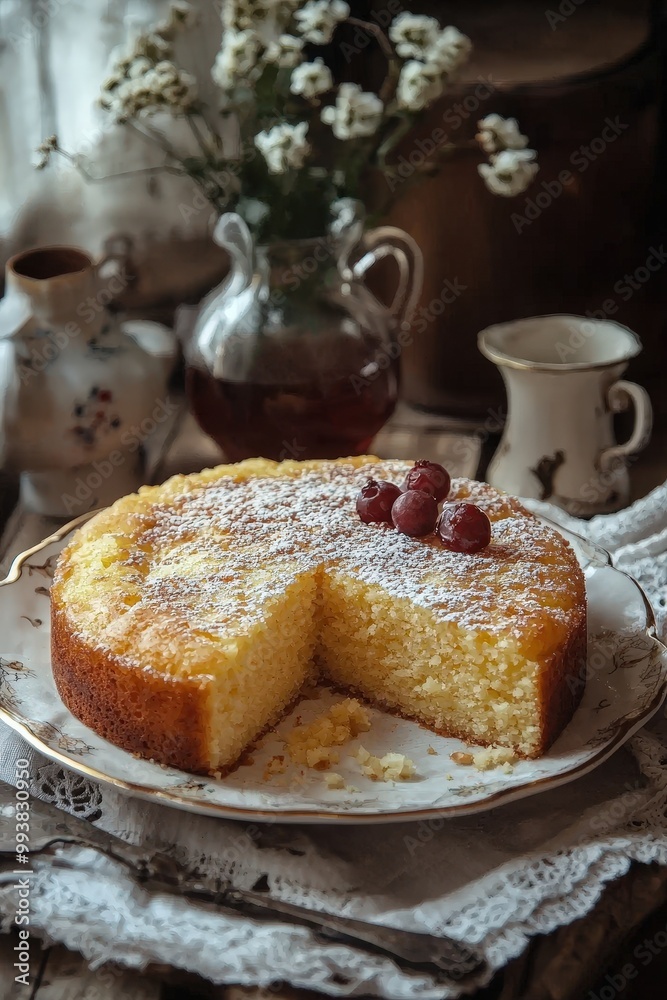 Zlevanka - Cornmeal cake with a slightly sweet flavor, often enjoyed as a dessert. Zlevanka - Cornmeal cake with a slightly sweet flavor, often enjoyed as a dessert.