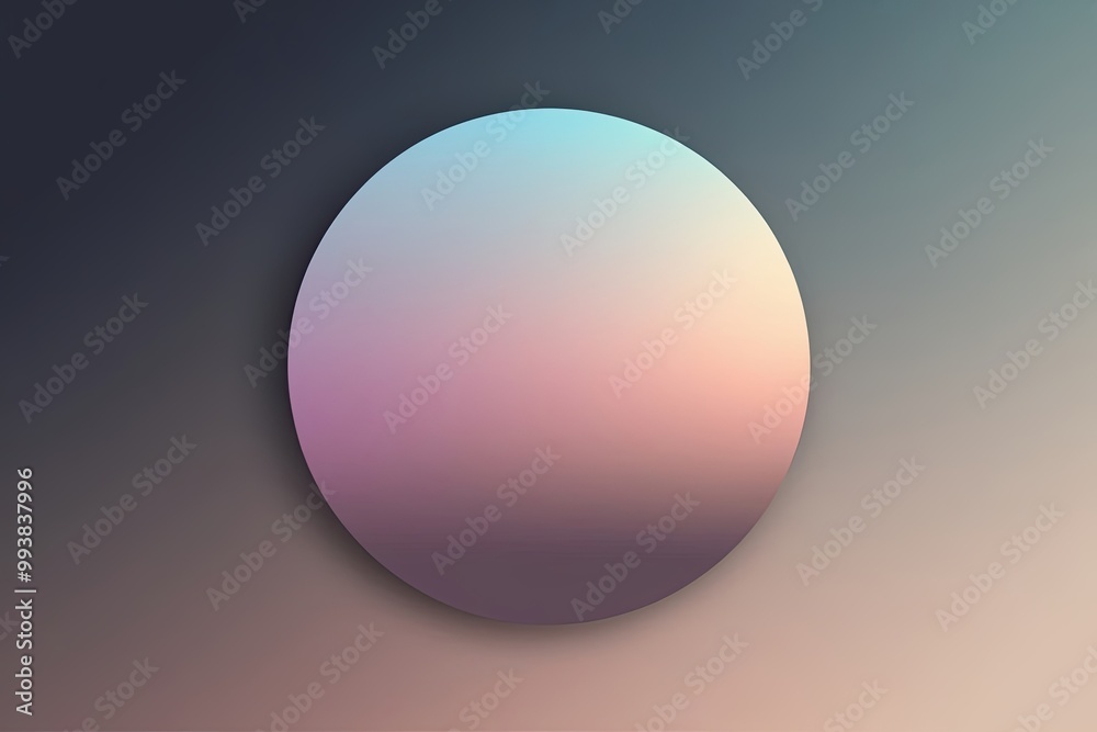 Ethereal Gradient Circle Silhouette in Mellow Shades for Trendy Virtual Platforms Ethereal Gradient Circle Silhouette in Mellow Shades for Trendy Virtual Platforms