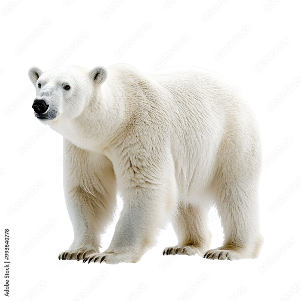 polar bear isolated on white polar bear isolated on white