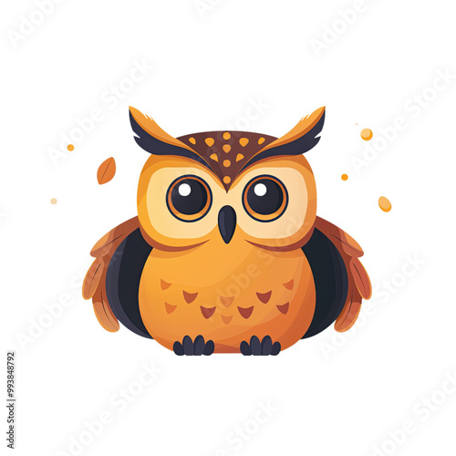 Cartoon owl vector illustration photo