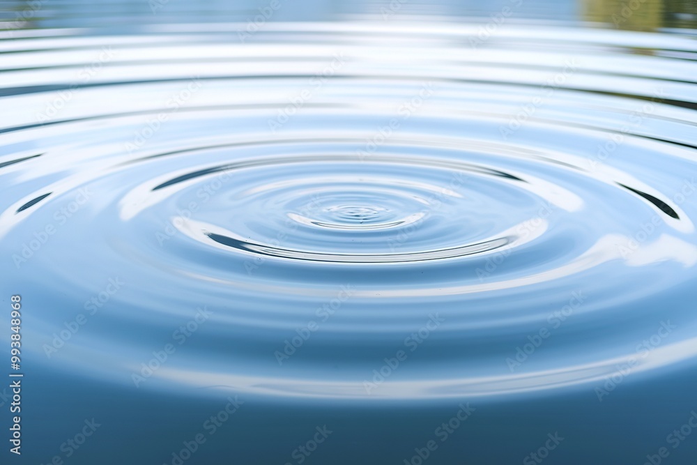 A close-up view of concentric ripples on a surface, likely water A close-up view of concentric ripples on a surface, likely water
