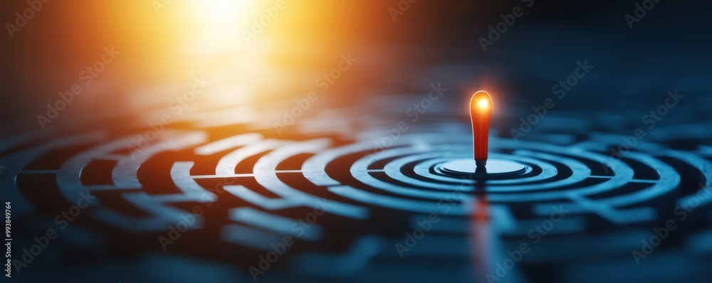 A glowing candle stands alone in a maze, symbolizing hope and guidance amid uncertainty and challenges. A glowing candle stands alone in a maze, symbolizing hope and guidance amid uncertainty and challenges.