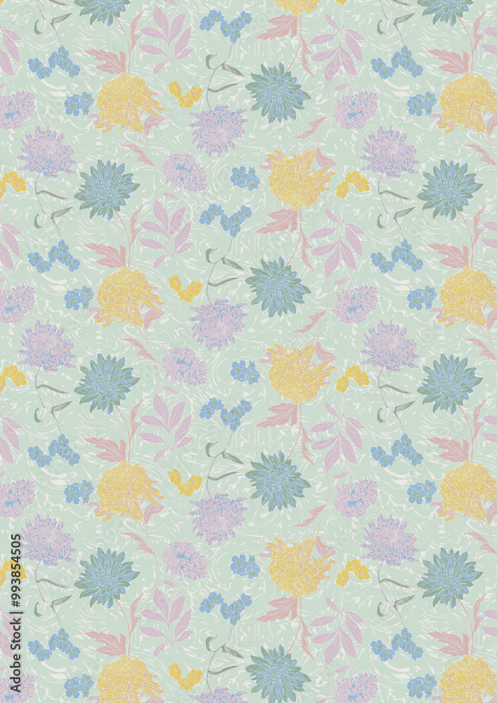seamless pattern with flowers seamless pattern with flowers