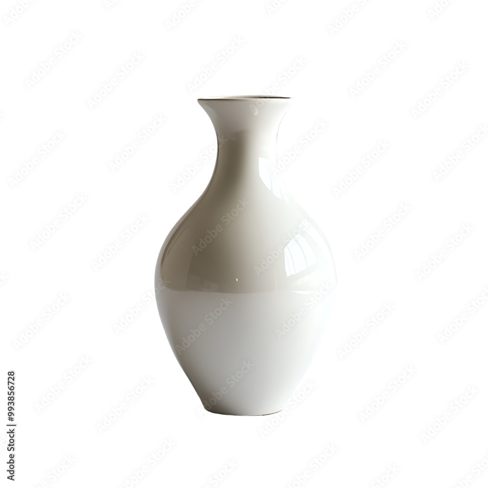 White Modern Ceramic Vase, Minimalist Home Decor, Elegant White Glossy Finish Vase, Contemporary Decorative Accent Piece White Modern Ceramic Vase, Minimalist Home Decor, Elegant White Glossy Finish Vase, Contemporary Decorative Accent Piece