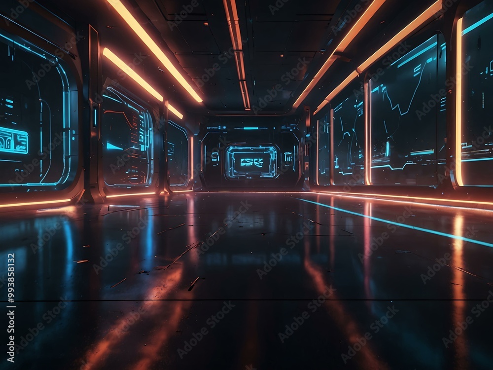 Futuristic game background with cyber effects. Futuristic game background with cyber effects.