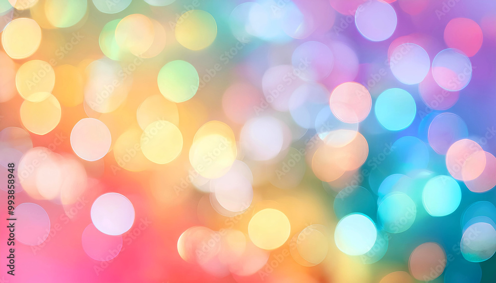 Rainbow light bokeh shimmering effects background