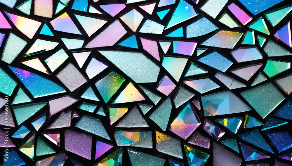 Abstract iridescent glass background texture. AI Generated. Abstract iridescent glass background texture. AI Generated.