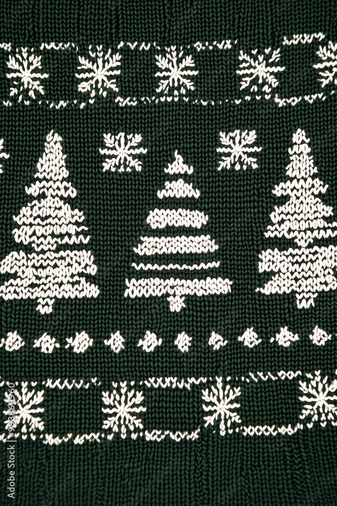 a sweater with a Christmas tree pattern a sweater with a Christmas tree pattern