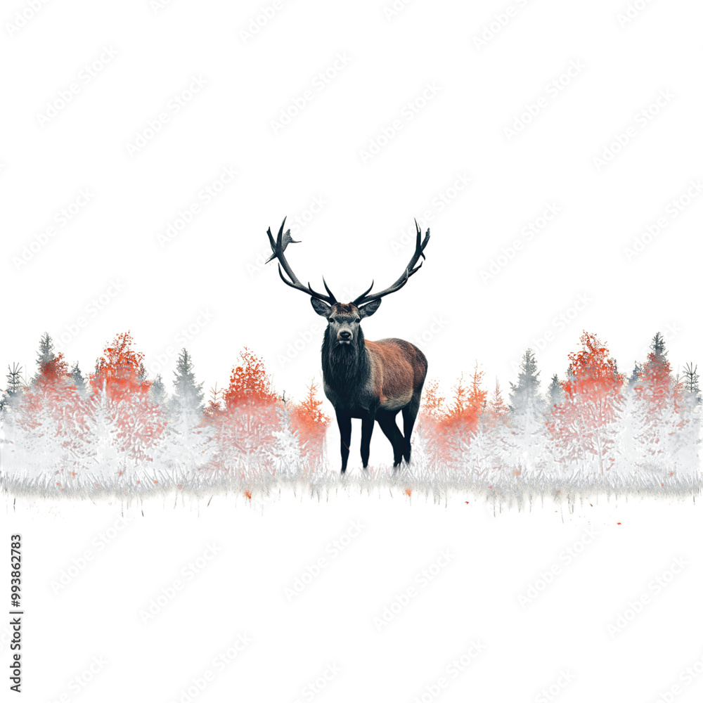 Deer cartoon vector illustration Deer cartoon vector illustration