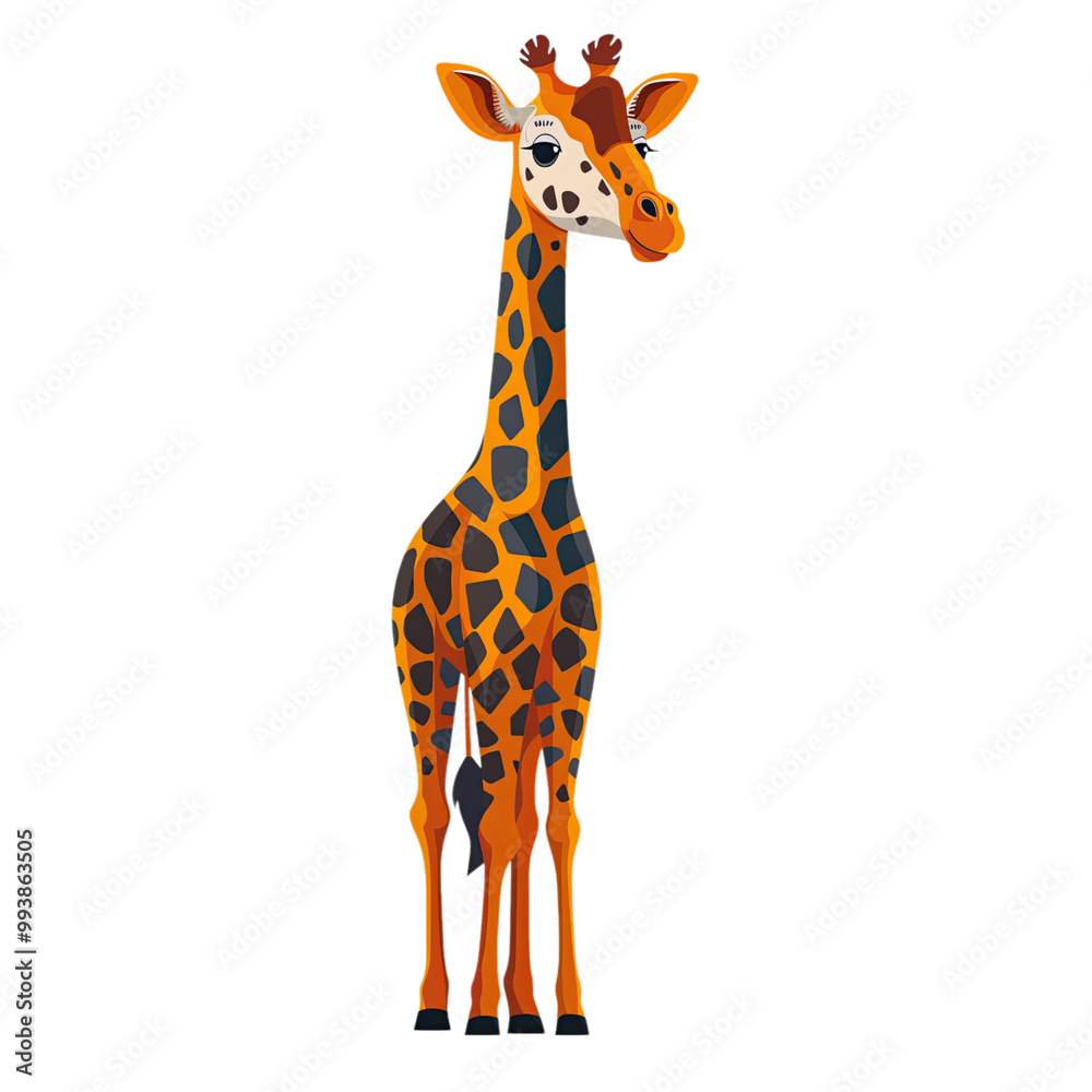 Giraffe cartoon vector illustration Giraffe cartoon vector illustration