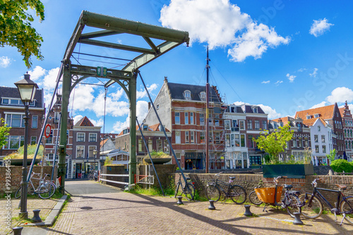 Historic district of Delfshaven, Rotterdam, Netherlands
