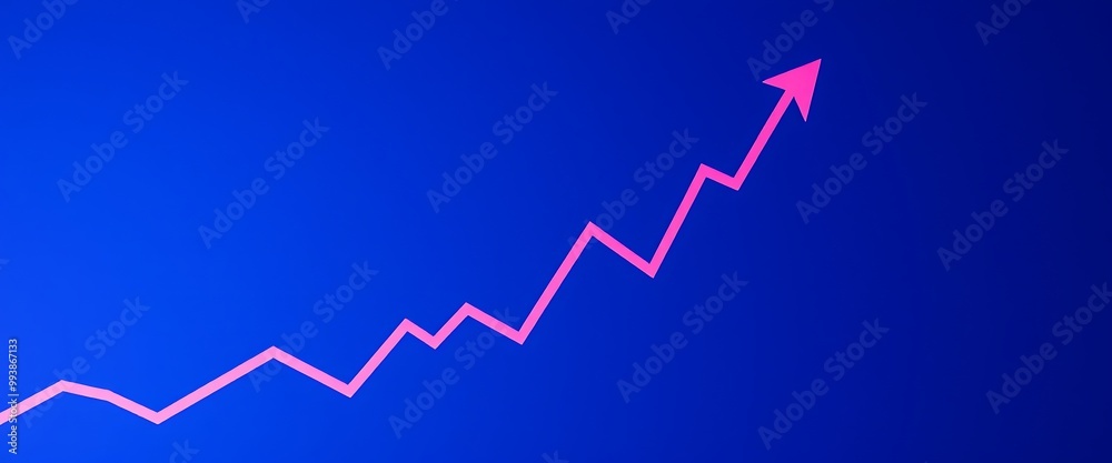 A stock market graph indicating growth or business success in the financial industry on a dark blue background.
A stock market graph indicating growth or business success in the financial industry on a dark blue background.