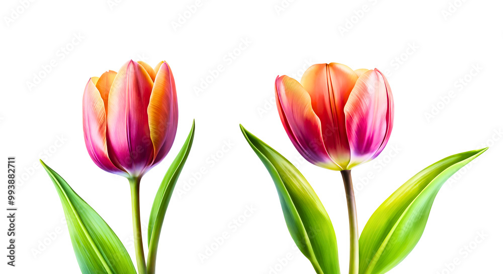 red and yellow tulips
