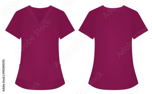 Medical uniform shirt. vector illustration