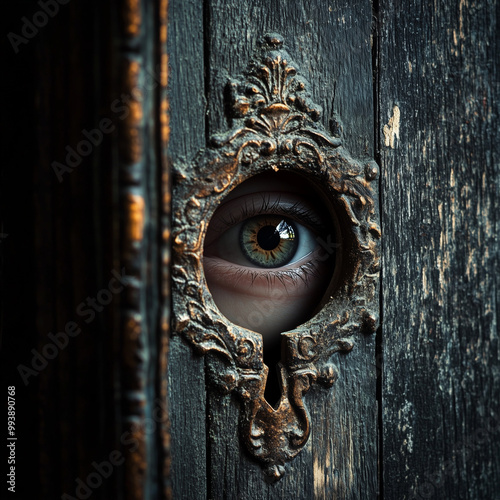 A Single Eye Peering Through a Keyhole