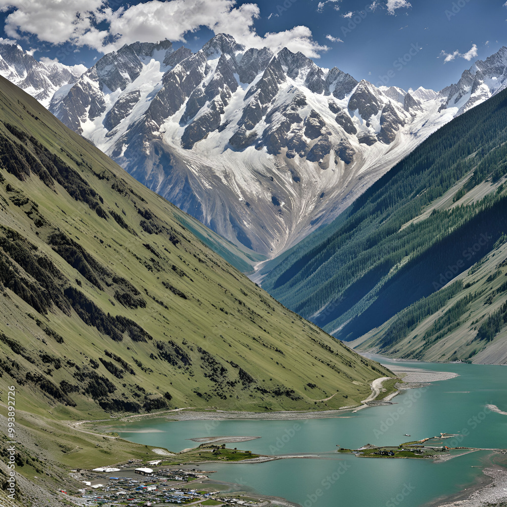 lake in the mountains