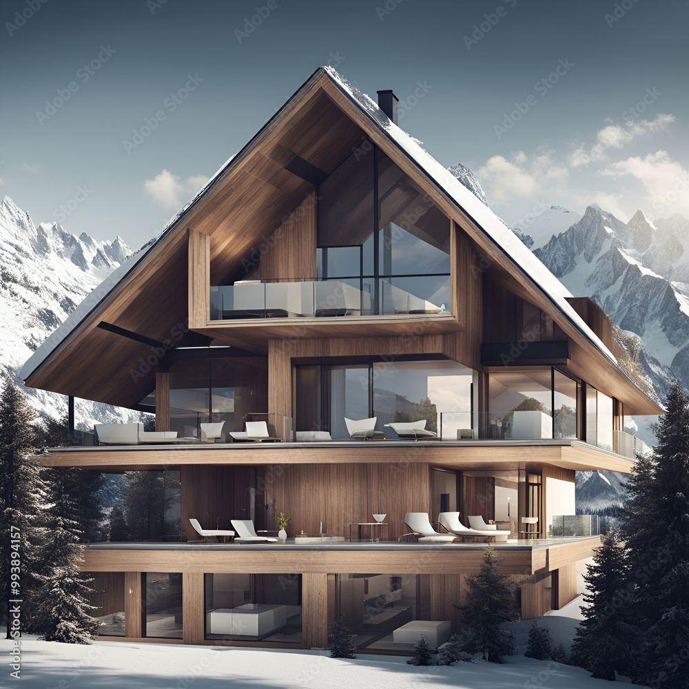house in winter
