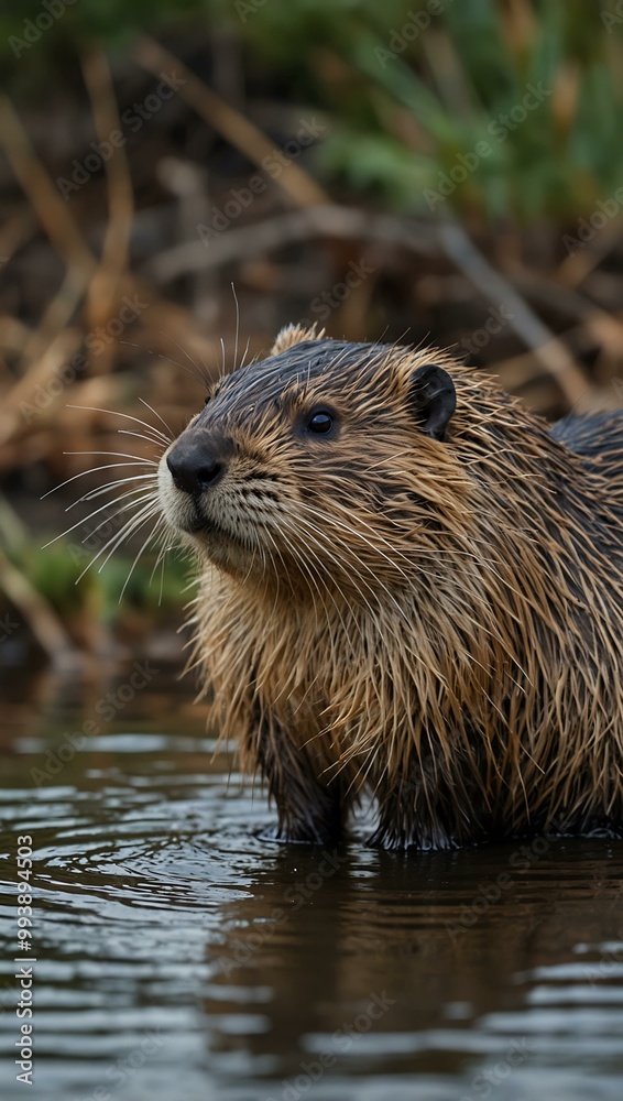 Nutria spotted in the wild.
