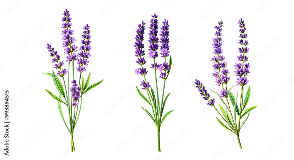 Obraz premium lavender isolated on white