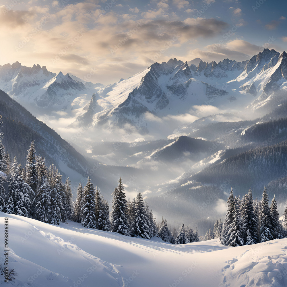 winter mountain landscape