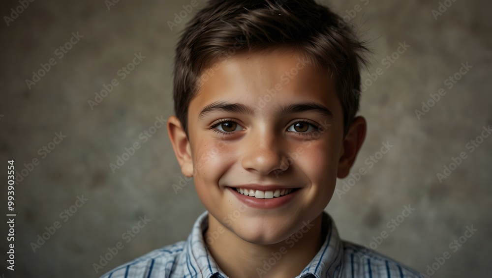 Portrait of a smiling Bulgarian boy with a simple background. Portrait of a smiling Bulgarian boy with a simple background.