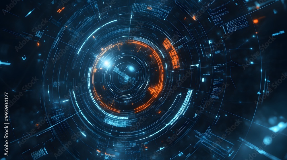 Abstract tech background. Futuristic technology interface. Abstract tech background. Futuristic technology interface.