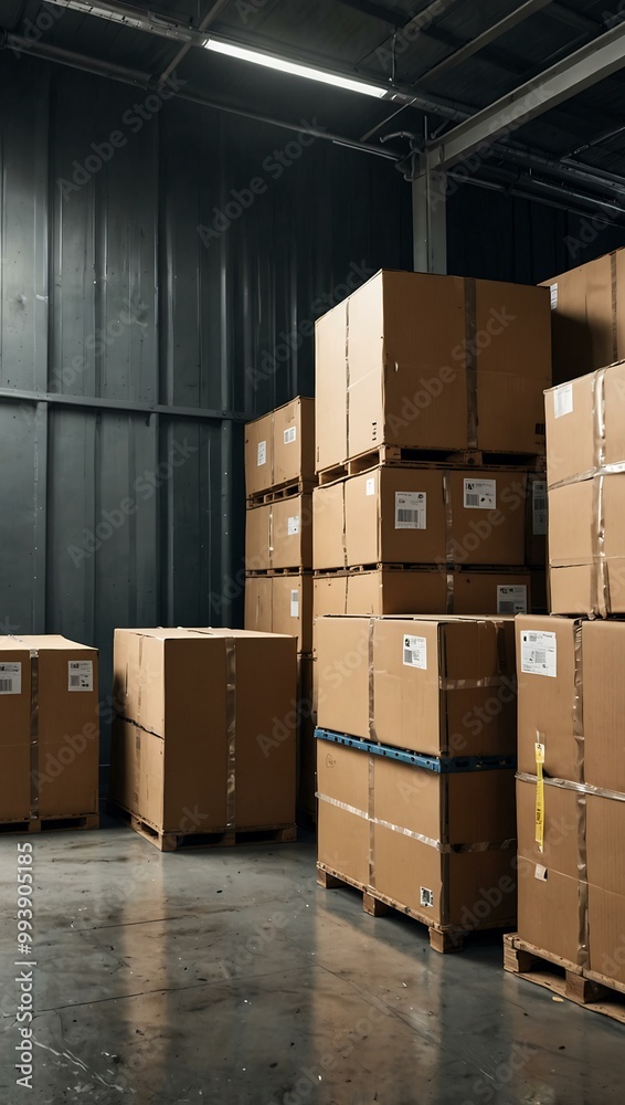 Preparing cargo for international shipping, with secure packaging. Preparing cargo for international shipping, with secure packaging.