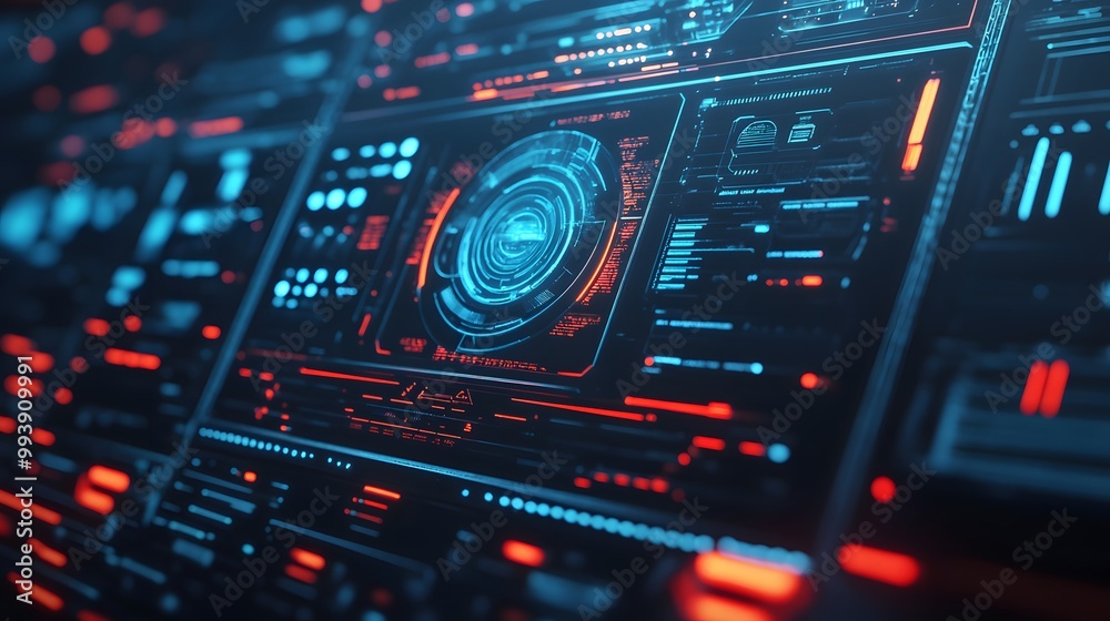 Abstract tech background. Futuristic technology interface. Abstract tech background. Futuristic technology interface.