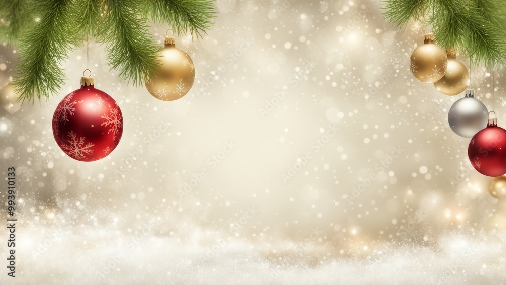 Obraz premium christmas background with christmas tree