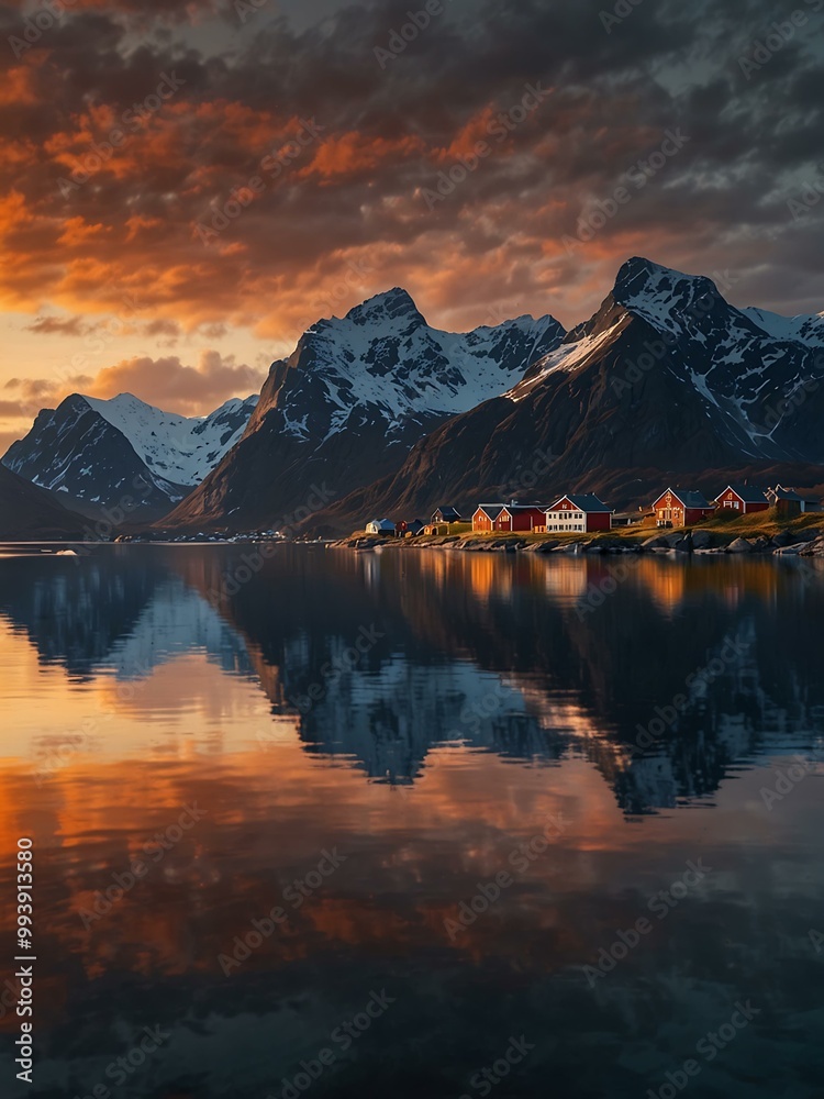 Scenic views of Lofoten, Norway. Scenic views of Lofoten, Norway.