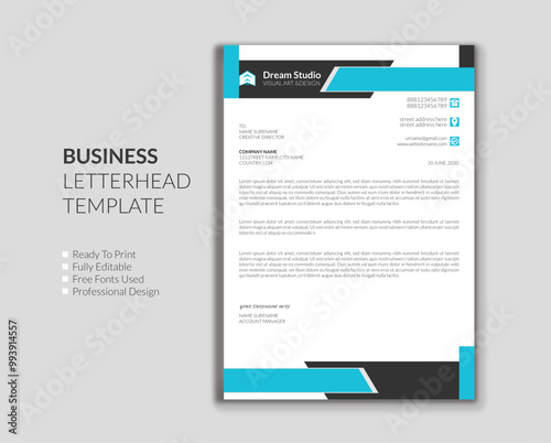 creative letterhead design