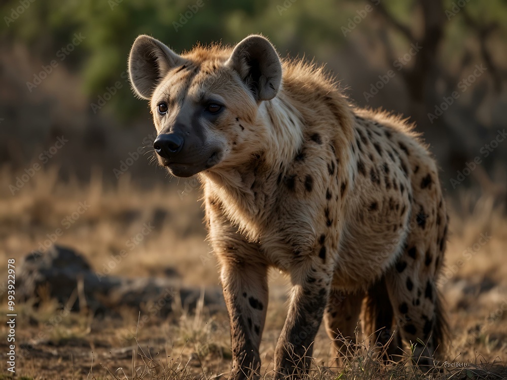 Spotted hyena, the largest species found in sub-Saharan Africa. Spotted hyena, the largest species found in sub-Saharan Africa.
