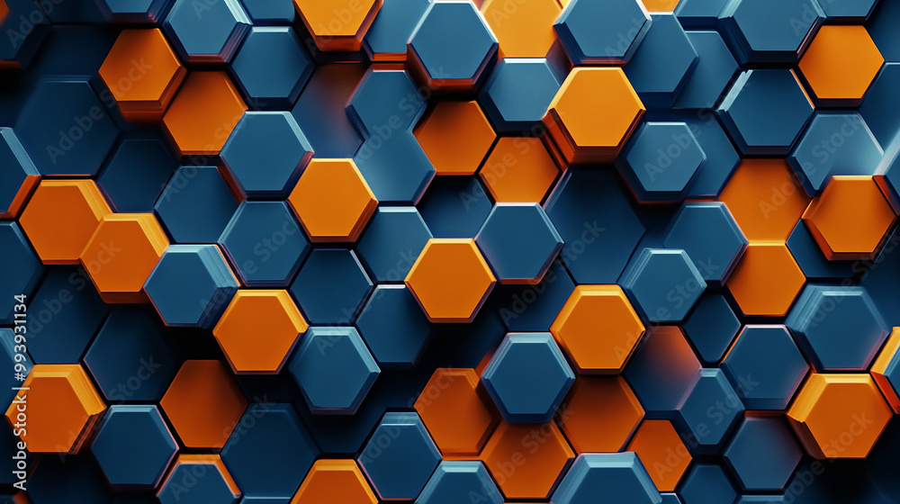 Colorful hexagon concept as background Colorful hexagon concept as background