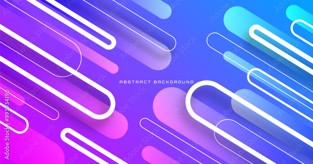 3D blue pink abstract background overlap layer on bright space with rounded lines effect decoration. Modern graphic design element cutout style concept for web banner, flyer, card or brochure cover 3D blue pink abstract background overlap layer on bright space with rounded lines effect decoration. Modern graphic design element cutout style concept for web banner, flyer, card or brochure cover