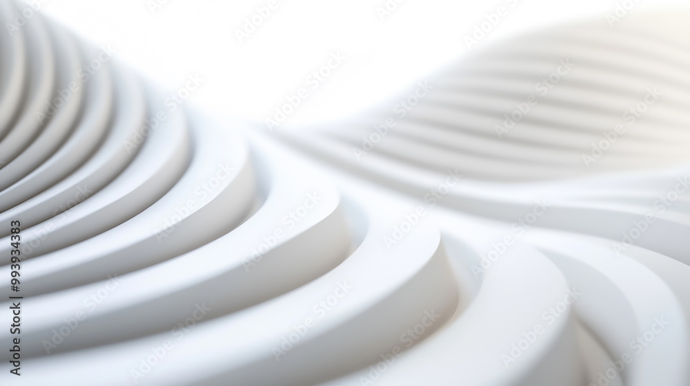 Delicate, undulating paper folds create a mesmerizing abstract design Delicate, undulating paper folds create a mesmerizing abstract design