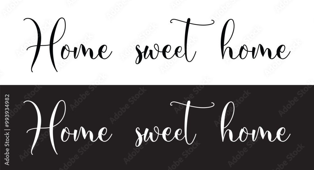 Home sweet home, home is where the heart is or home is where your heart is. Possitive, motivation and inspiration message moment. Romantic, wedding signs. Fun vector romance quote in eps 10. Home sweet home, home is where the heart is or home is where your heart is. Possitive, motivation and inspiration message moment. Romantic, wedding signs. Fun vector romance quote in eps 10.