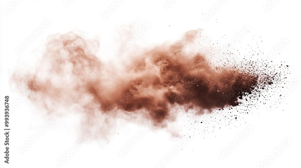 A close-up shot of a dust cloud on a white background, suitable for use in illustrations or designs
A close-up shot of a dust cloud on a white background, suitable for use in illustrations or designs
