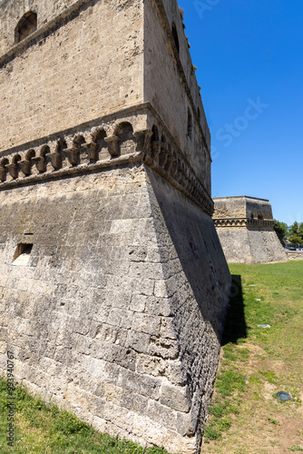 Obraz na płótnie Medieval Norman-Swabian Castle (Castello Normanno-Svevo), Bari, Italy, Apulia w salonie