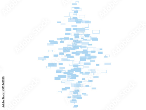 デジタル空間とワープをイメージした背景イラスト