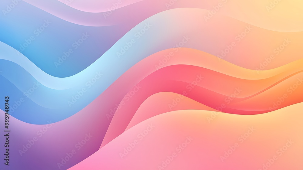 Background with abstract gradient shapes, soft color transitions