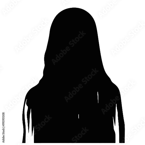 Scream Horror Face Silhouette Vector Illustration Transparent Background