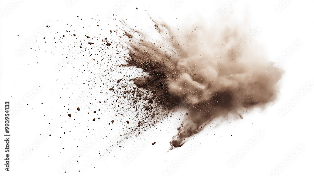 A dusty cloud on a clean white background
A dusty cloud on a clean white background