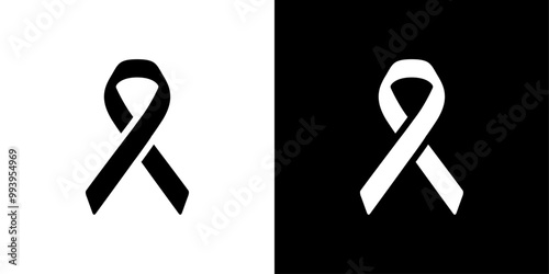 Awareness ribbon icon set vector illustration