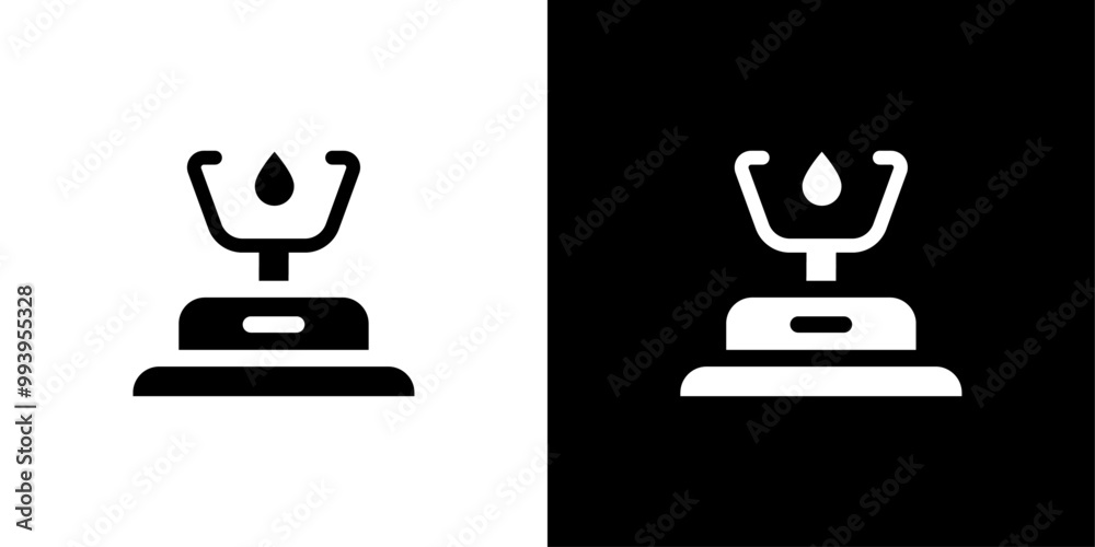 Burner Gas Stove icon set vector illustration Burner Gas Stove icon set vector illustration