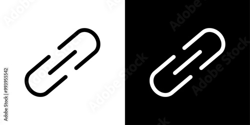 Chain link icon set vector illustration