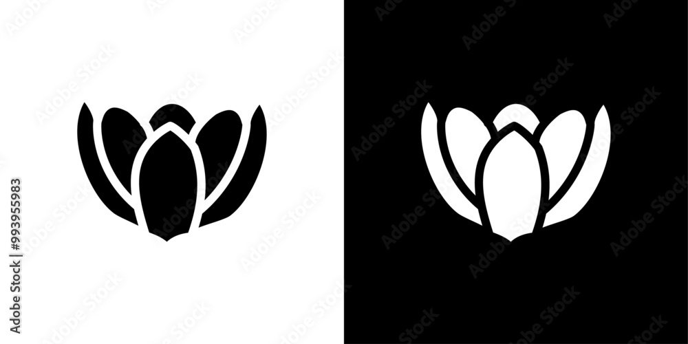Crocus Icon set vector illustration Crocus Icon set vector illustration